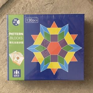 NWT NIB puzzle pattern block puzzle 36+ months educational colorful